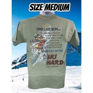 Vintage Ski Hard Copper Mountain Shirt Medium Anvil Single Stitch Vintage